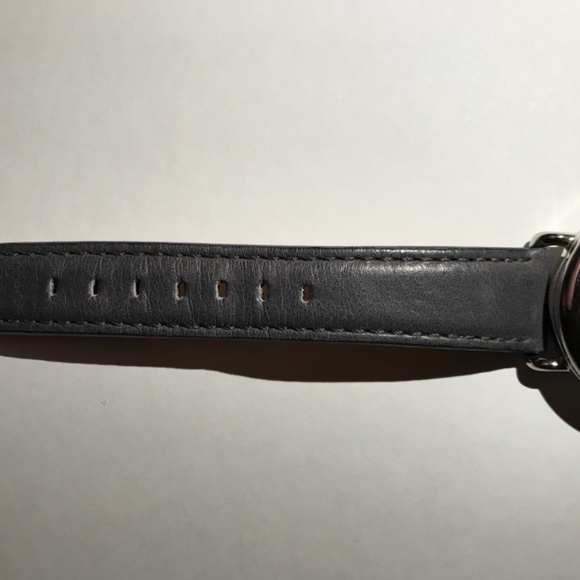 Shinola Watch - blue leather band stainless case